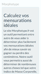 Mobile Screenshot of morphotype.fr